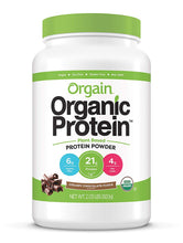 Load image into Gallery viewer, Orgain Organic Plant Based Protein Powder, Creamy Chocolate Fudge - Vegan, Low Net Carbs, Non Dairy, Gluten Free, Lactose Free, No Sugar Added, Soy Free, Kosher, 2.03 Pound
