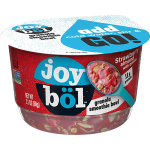 joyböl Strawberry Almond with Quinoa Granola Smoothie Bowls - Protein Breakfast Made Easy, Non-GMO Project Verified (6 Count)