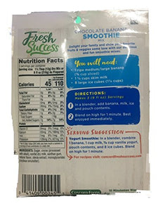 Concord Foods Chocolate Banana Smoothie Mix, 1.3 oz Pouch (VALUE Pack of 18 Pouches)